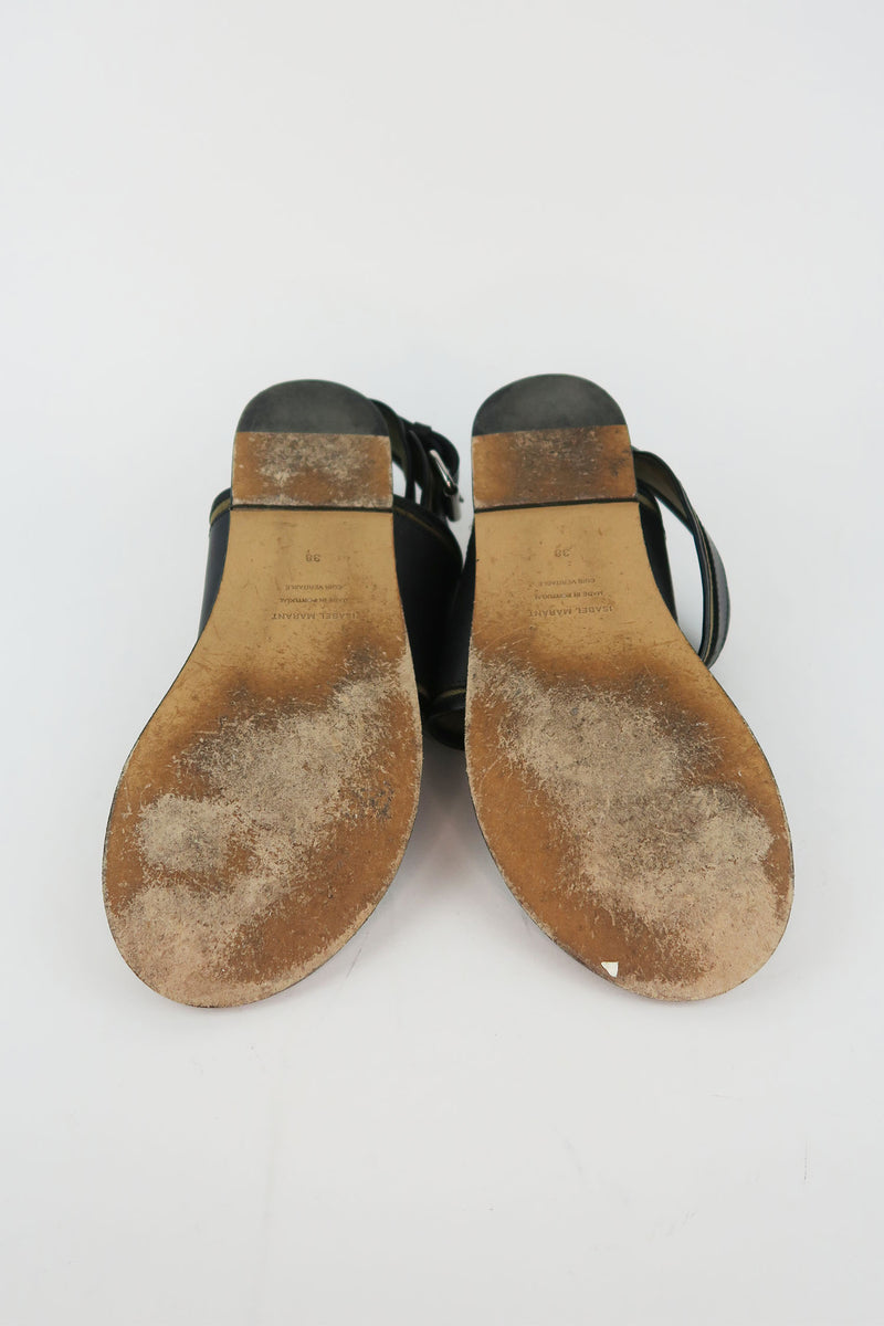 Isabel Marant Leather Gladiator Sandals sz 38