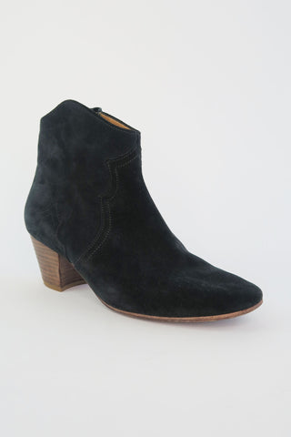 Isabel Marant Suede Western Boots sz 37 - Designer Boots at The Find Luxury Resale - Vancouver, Canada