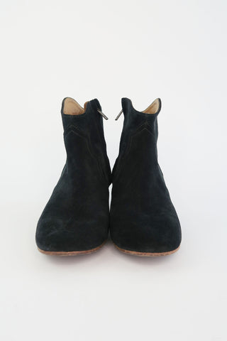 Isabel Marant Suede Western Boots sz 37 - Designer Boots at The Find Luxury Resale - Vancouver, Canada