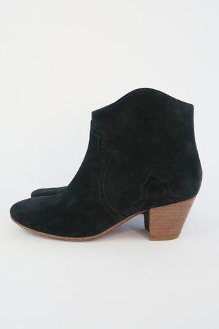 Isabel Marant Suede Western Boots sz 37 - Designer Boots at The Find Luxury Resale - Vancouver, Canada