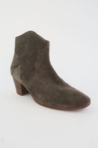 Isabel Marant Suede Western Boots sz 37 - Designer Boots at The Find Luxury Resale - Vancouver, Canada