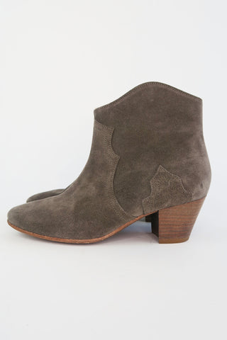 Isabel Marant Suede Western Boots sz 37 - Designer Boots at The Find Luxury Resale - Vancouver, Canada