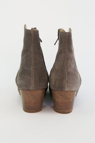 Isabel Marant Suede Western Boots sz 37 - Designer Boots at The Find Luxury Resale - Vancouver, Canada