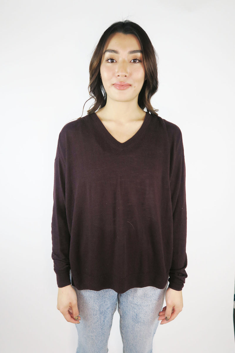 Isabel Marant Merino Wool V-Neck Sweater sz 38