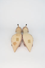 Jimmy Choo Suede Bow Accents D'Orsay Pumps sz 37