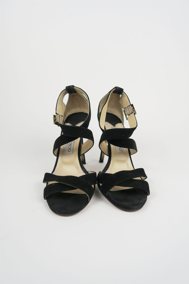 Jimmy Choo Suede Sandals sz 38.5