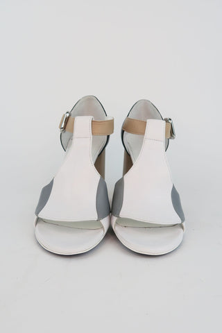 Jil Sander Colourblock Sandals sz 37 - Designer Pumps at The Find Luxury Resale - Vancouver, Canada