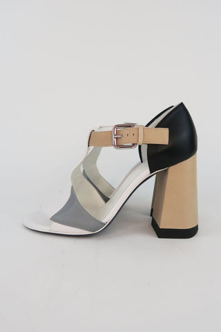 Jil Sander Colourblock Sandals sz 37 - Designer Pumps at The Find Luxury Resale - Vancouver, Canada