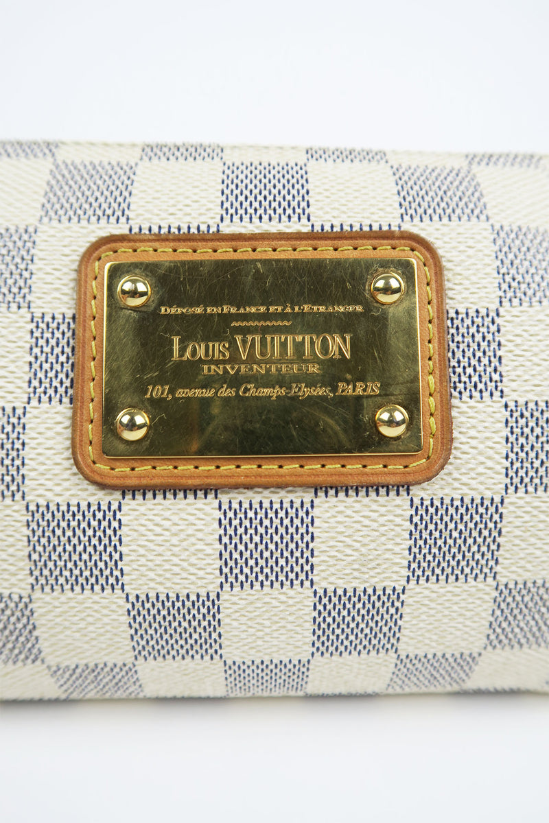 Louis Vuitton Damier Azur Eva Clutch w/ Strap