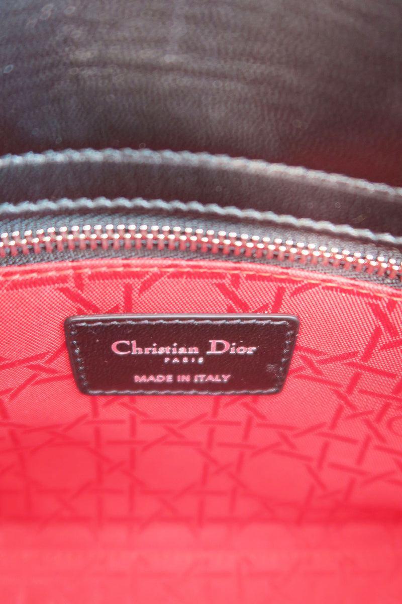 Christian Dior Small My Lady Dior Lucky Badges Bag w/ Strap