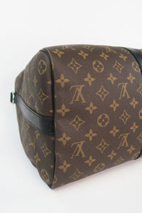 Louis Vuitton Monogram Macassar Keepall Bandouliere 45