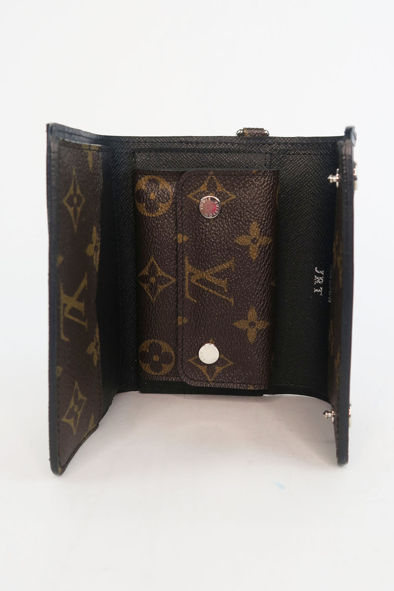 Louis Vuitton Macassar Compact Chain Wallet - Black Wallets