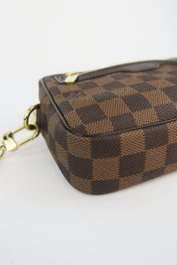 Louis Vuitton Damier Ebene Pochette Macao Wristlet