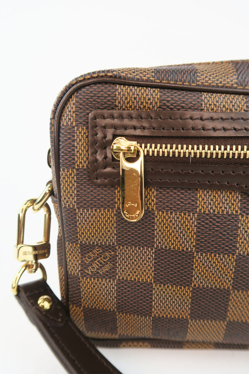 Louis Vuitton Damier Ebene Pochette Macao Wristlet