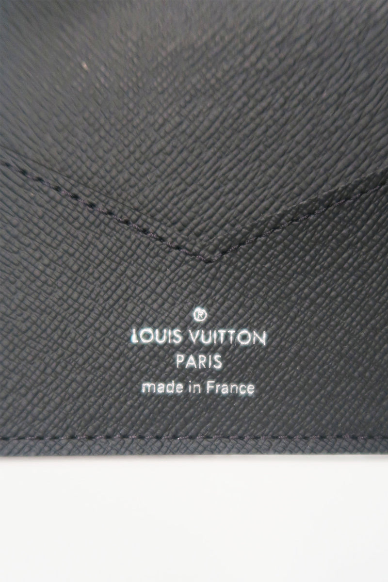 Louis Vuitton Passport Cover Monogram Eclipse M64501 LV Black Free Shipping