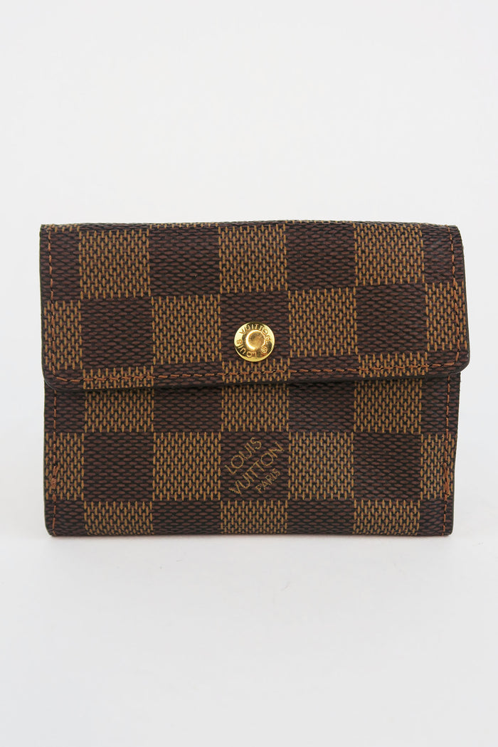 Louis Vuitton Damier Ebene Pattern Compact Wallet