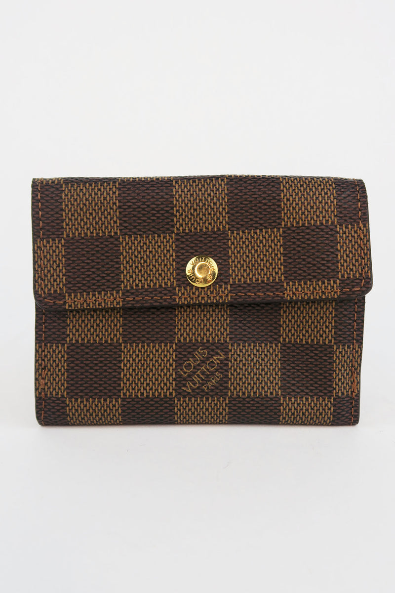 Louis Vuitton Damier Ebene Pattern Compact Wallet