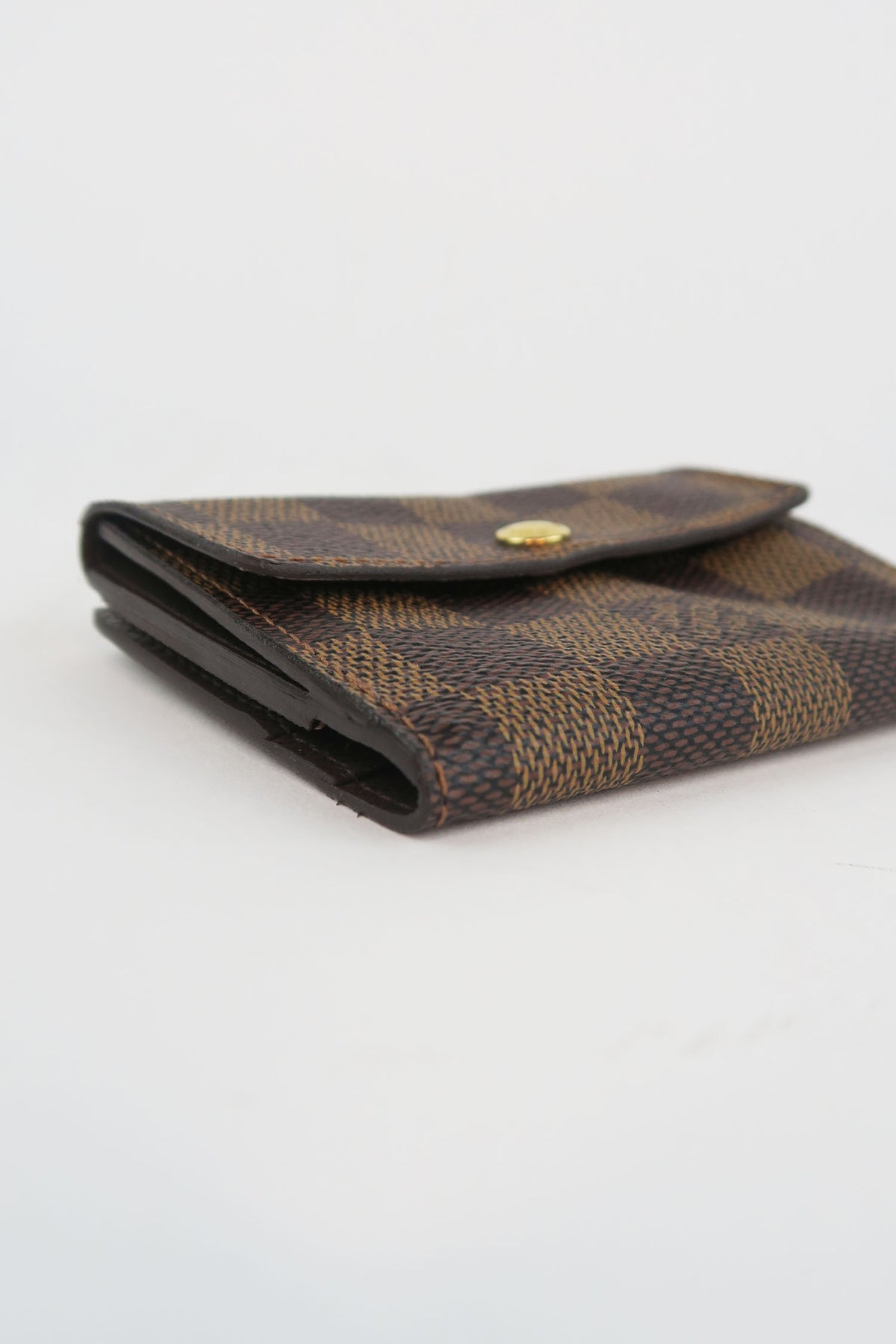 Louis Vuitton Damier Ebene Pattern Compact Wallet