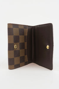 Louis Vuitton Damier Ebene Pattern Compact Wallet