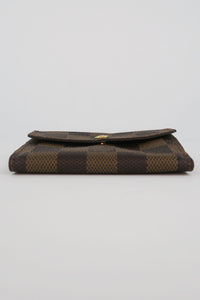 Louis Vuitton Damier Ebene Pattern Compact Wallet