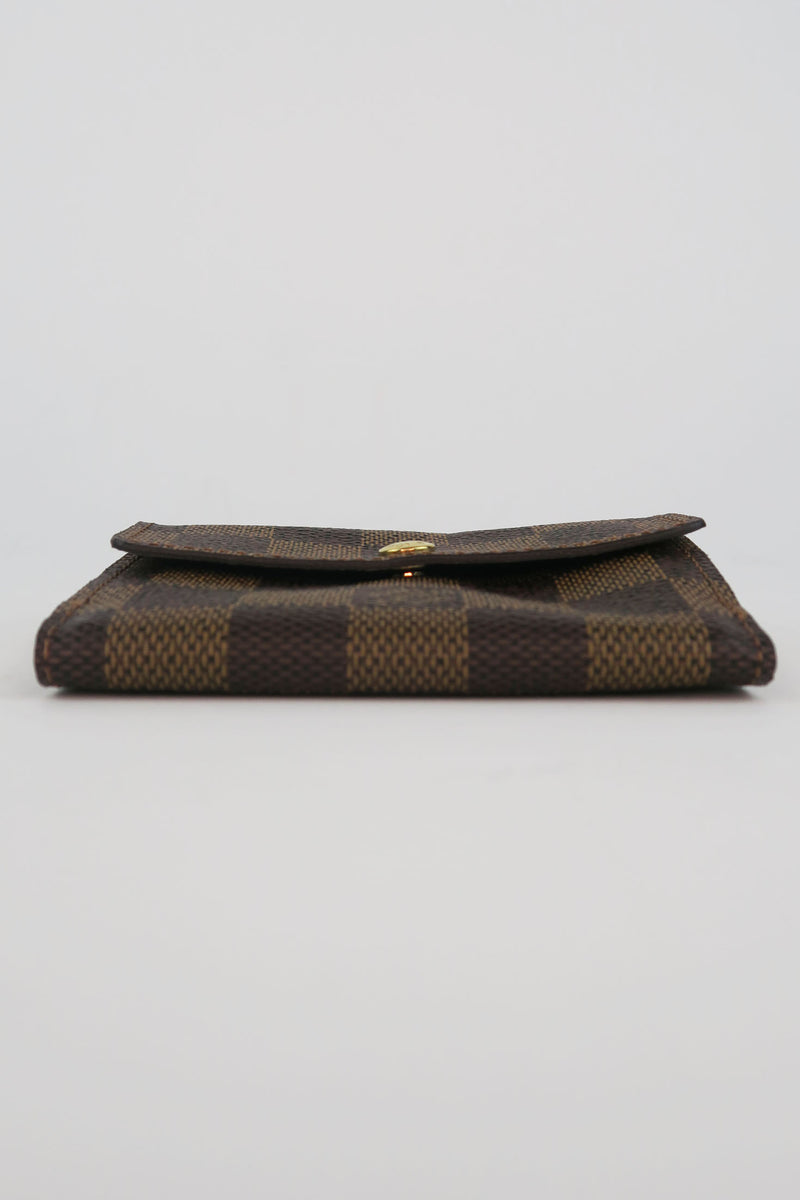 Louis Vuitton Damier Ebene Pattern Compact Wallet