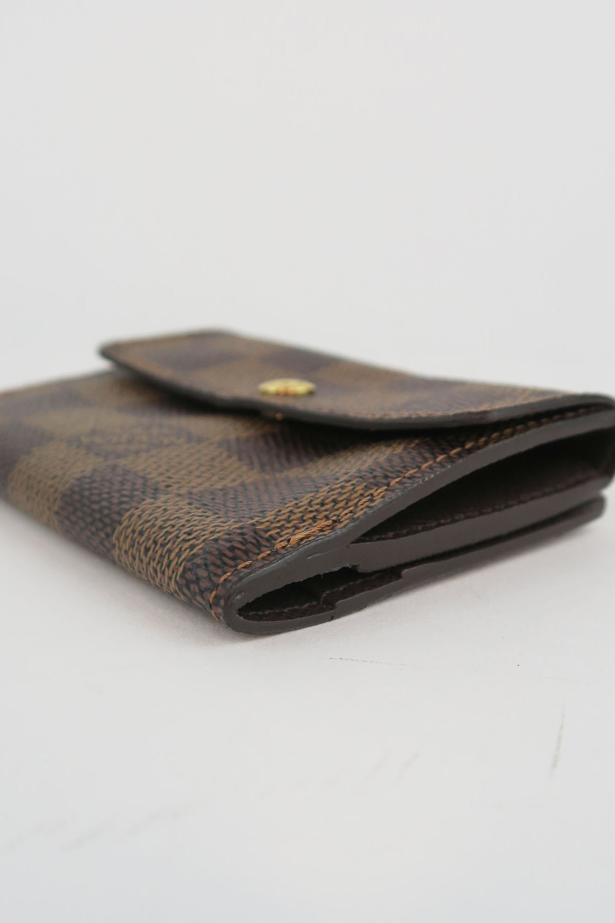 Louis Vuitton Damier Ebene Pattern Compact Wallet