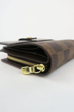 Louis Vuitton Damier Ebene Pattern Compact Wallet