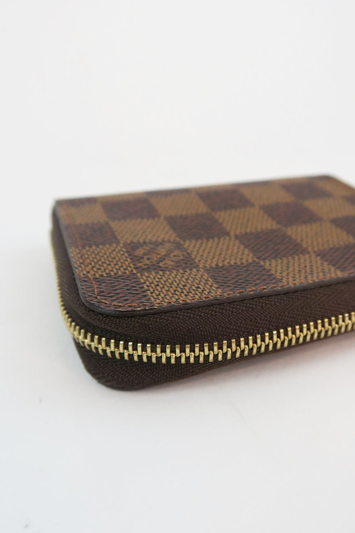 Louis Vuitton Damier Ebene Pattern Zippy Coin Purse