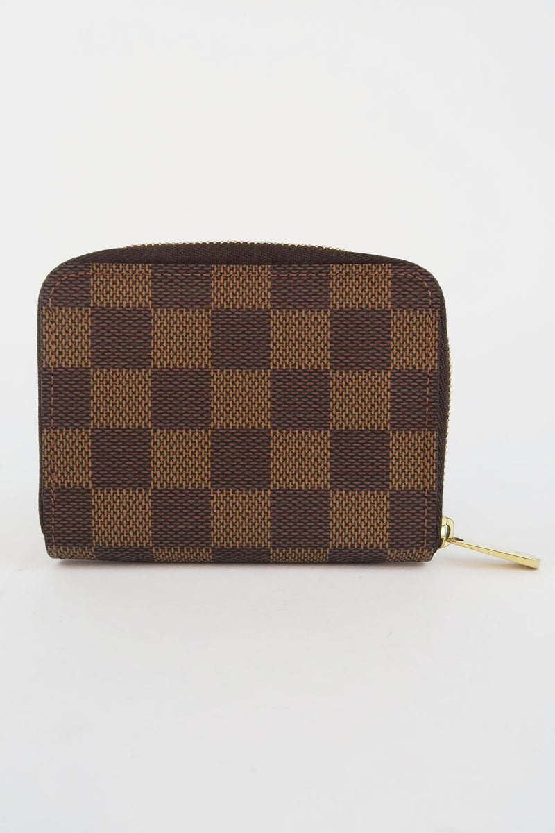 Louis Vuitton Damier Ebene Pattern Zippy Coin Purse