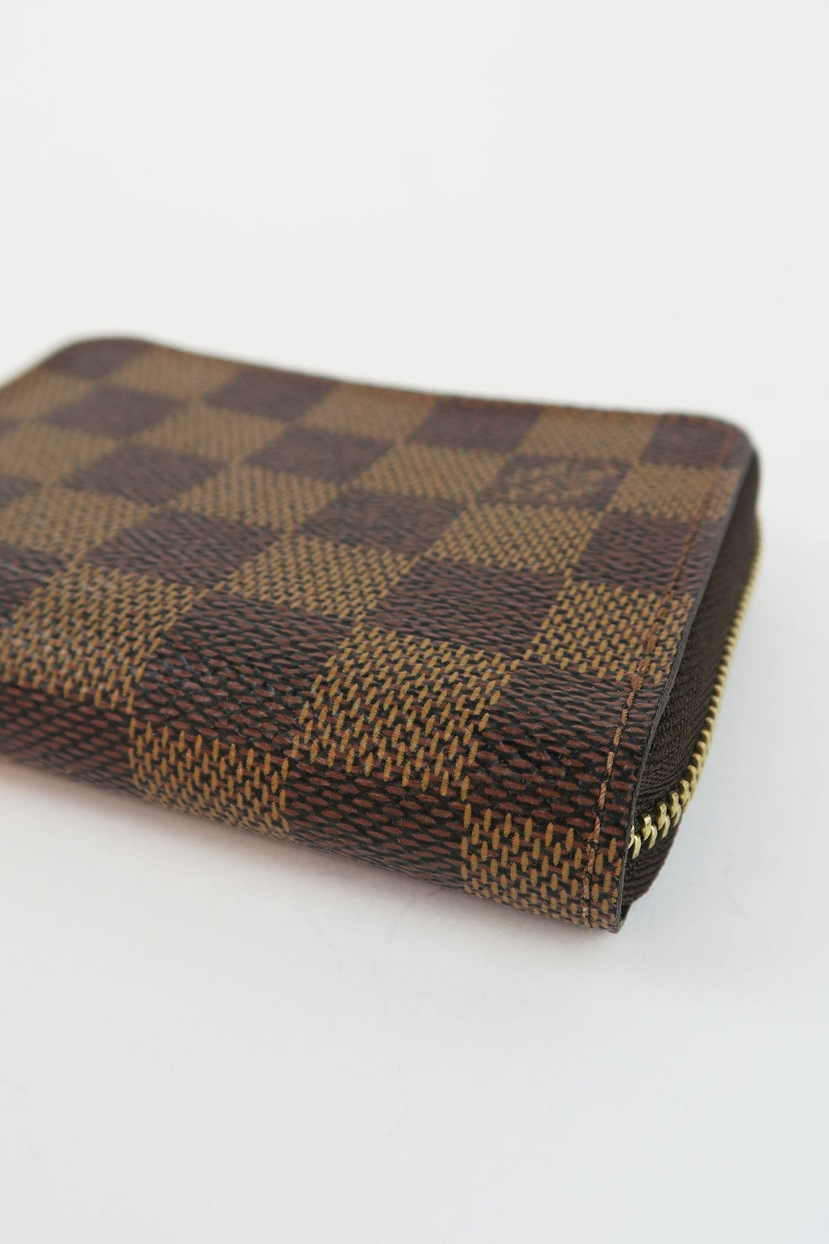 Louis Vuitton Damier Ebene Pattern Zippy Coin Purse