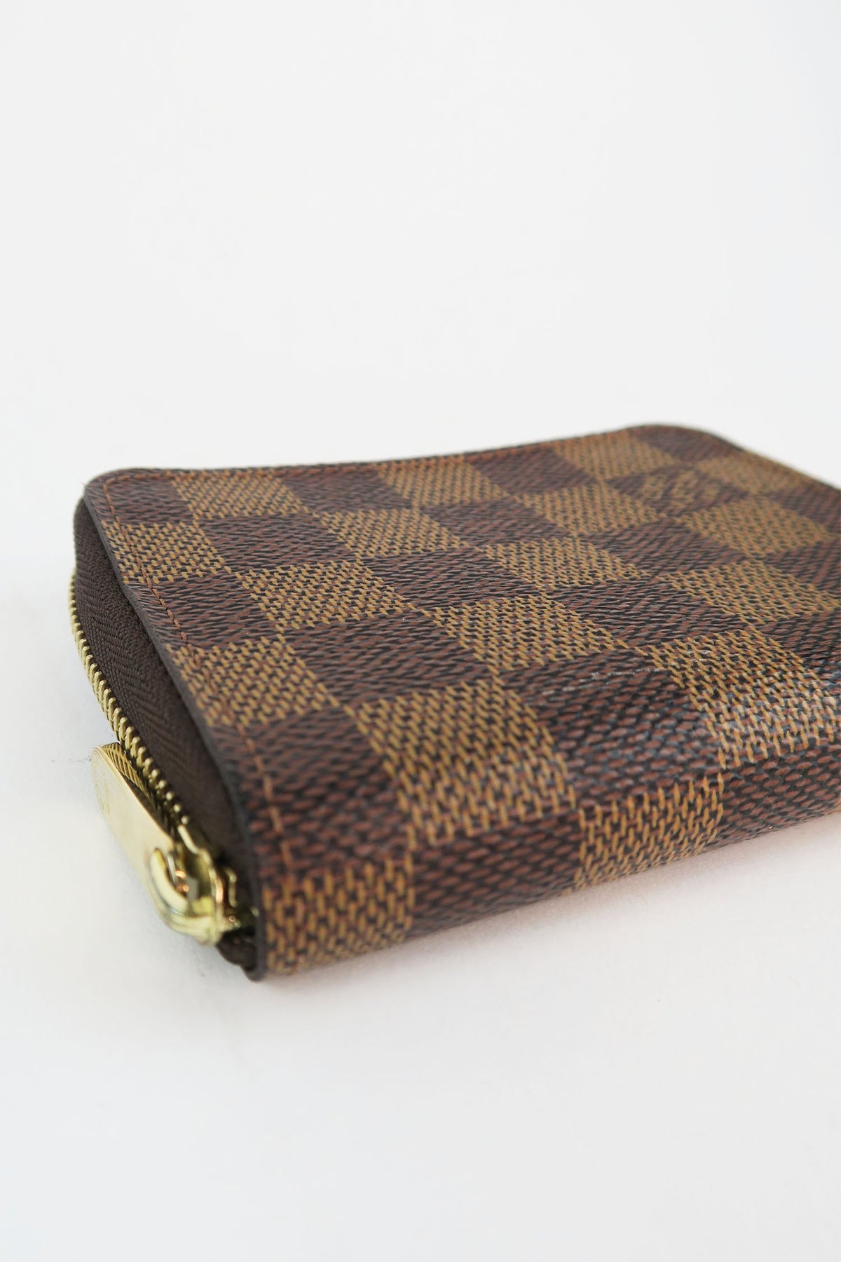 Louis Vuitton Damier Ebene Pattern Zippy Coin Purse