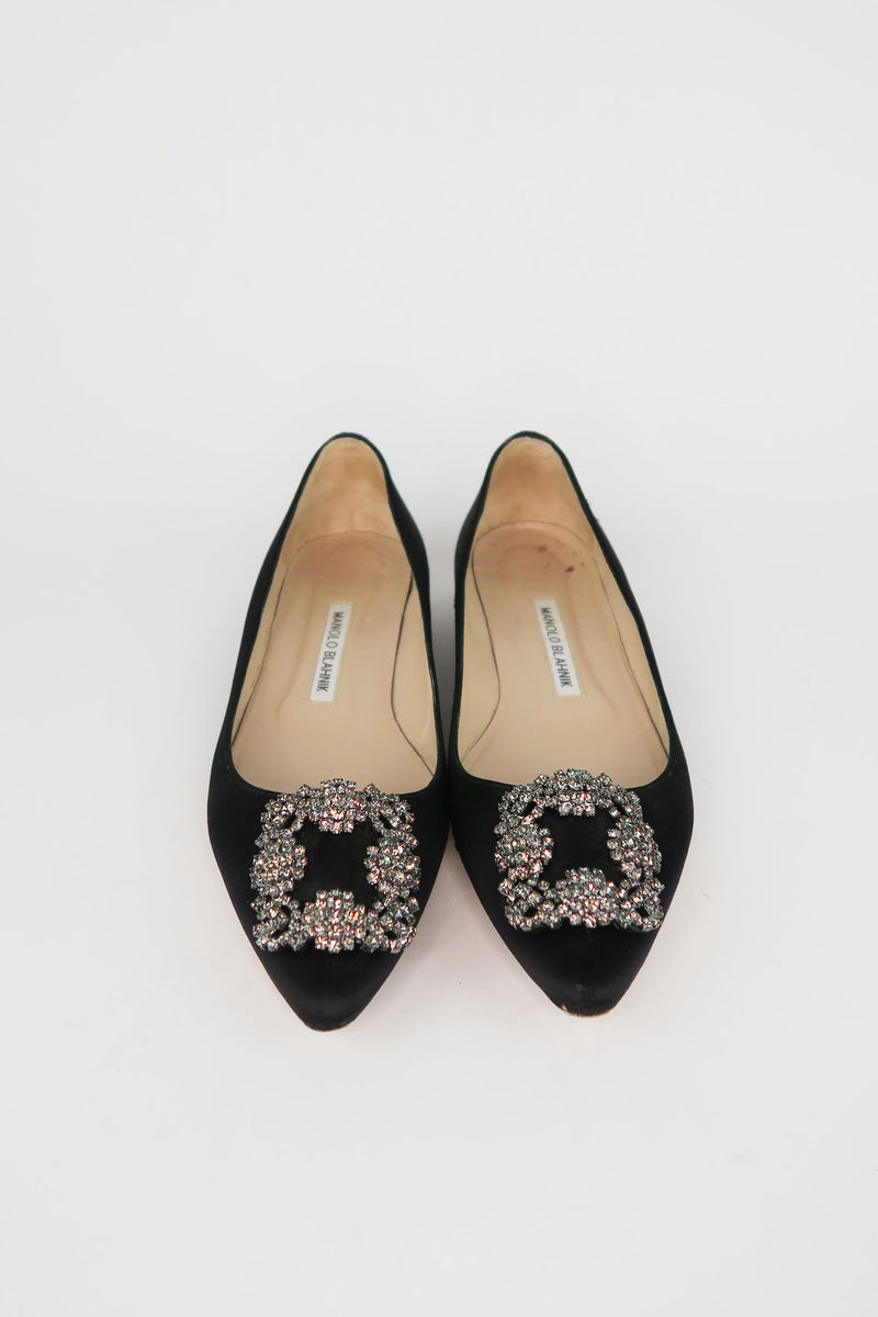 Manolo Blahnik Hangsi Flats sz 37.5
