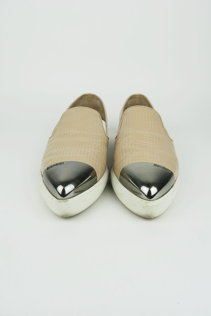 Miu Miu Blush Cap-Toe Sneakers sz 37