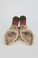 Miu Miu Rainbow Heel Sandals sz 35