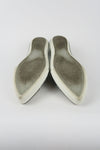 Miu Miu Silver Cap-Toe Slip-On Sneakers sz 39.5