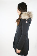 Moncler Black Parka sz 38