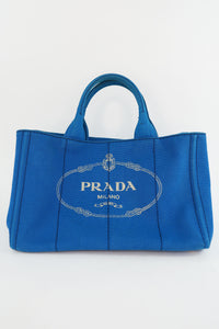 Prada Large Canapa Logo Shopping Tote