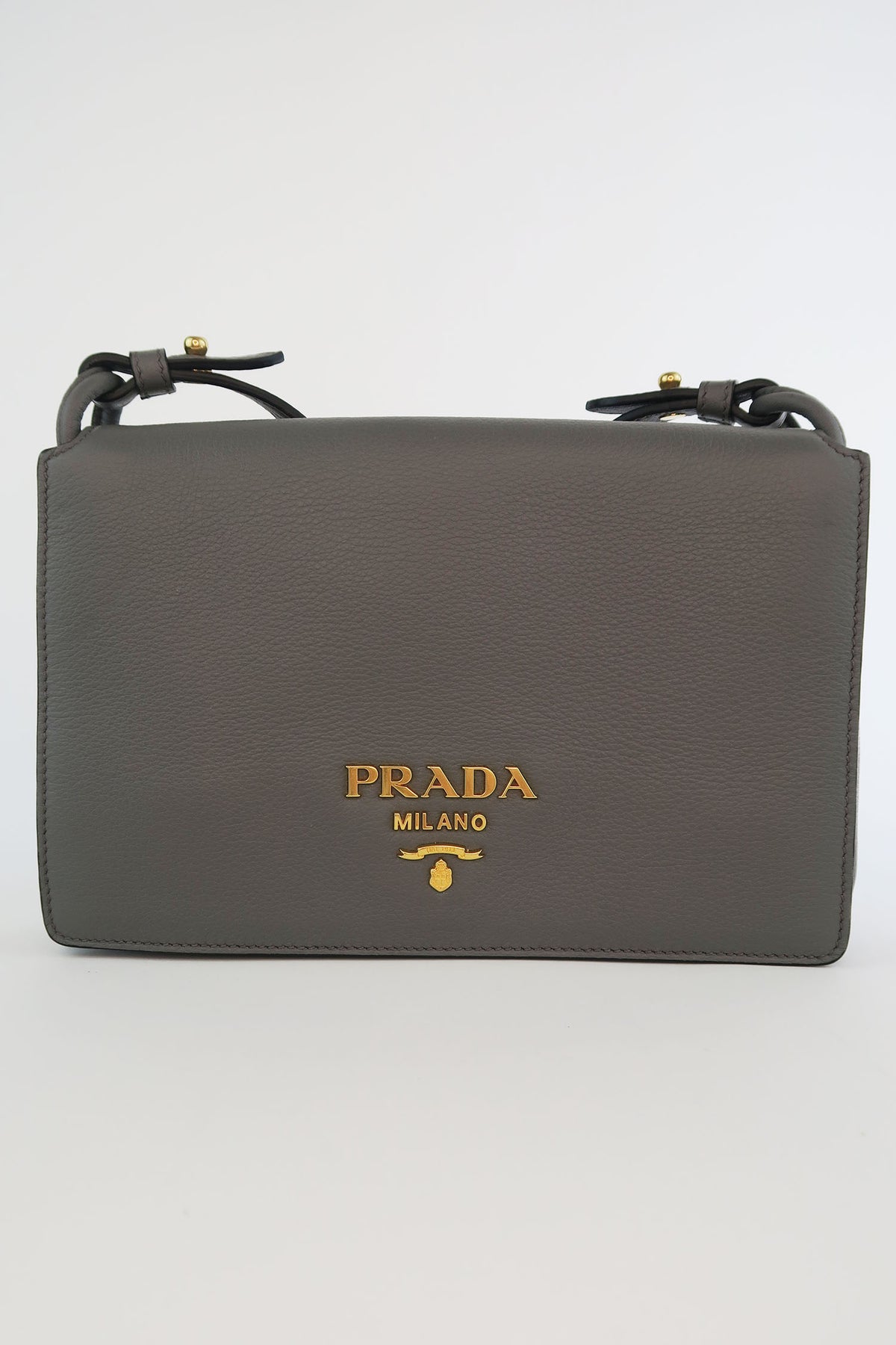 Prada Pebbled Leather Crossbody Bag