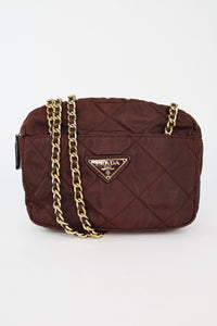 Prada Quilted Nylon Shoulder Bag