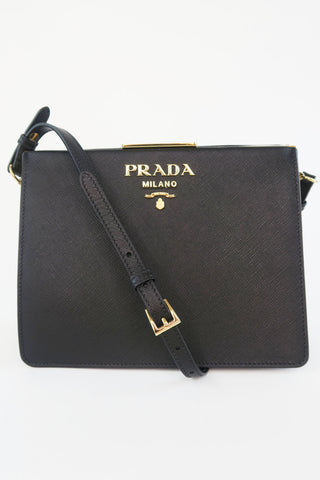 Prada Saffiano Light Frame Bag - Designer Handbags at The Find Luxury Resale - Vancouver, Canada