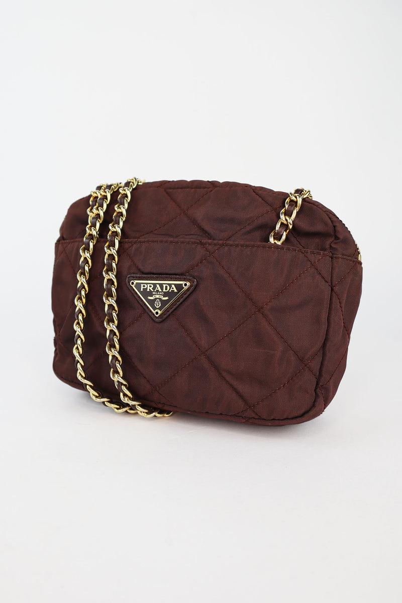 Prada Quilted Nylon Shoulder Bag