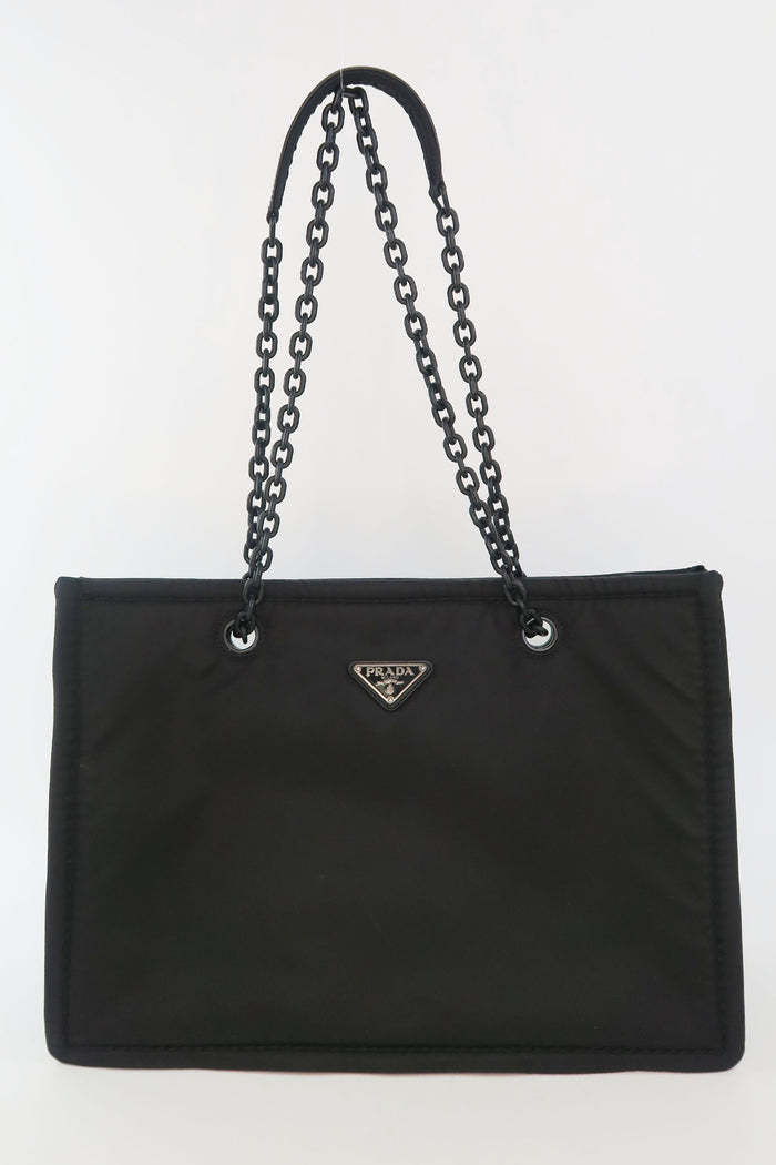 Prada Black Nylon Tote