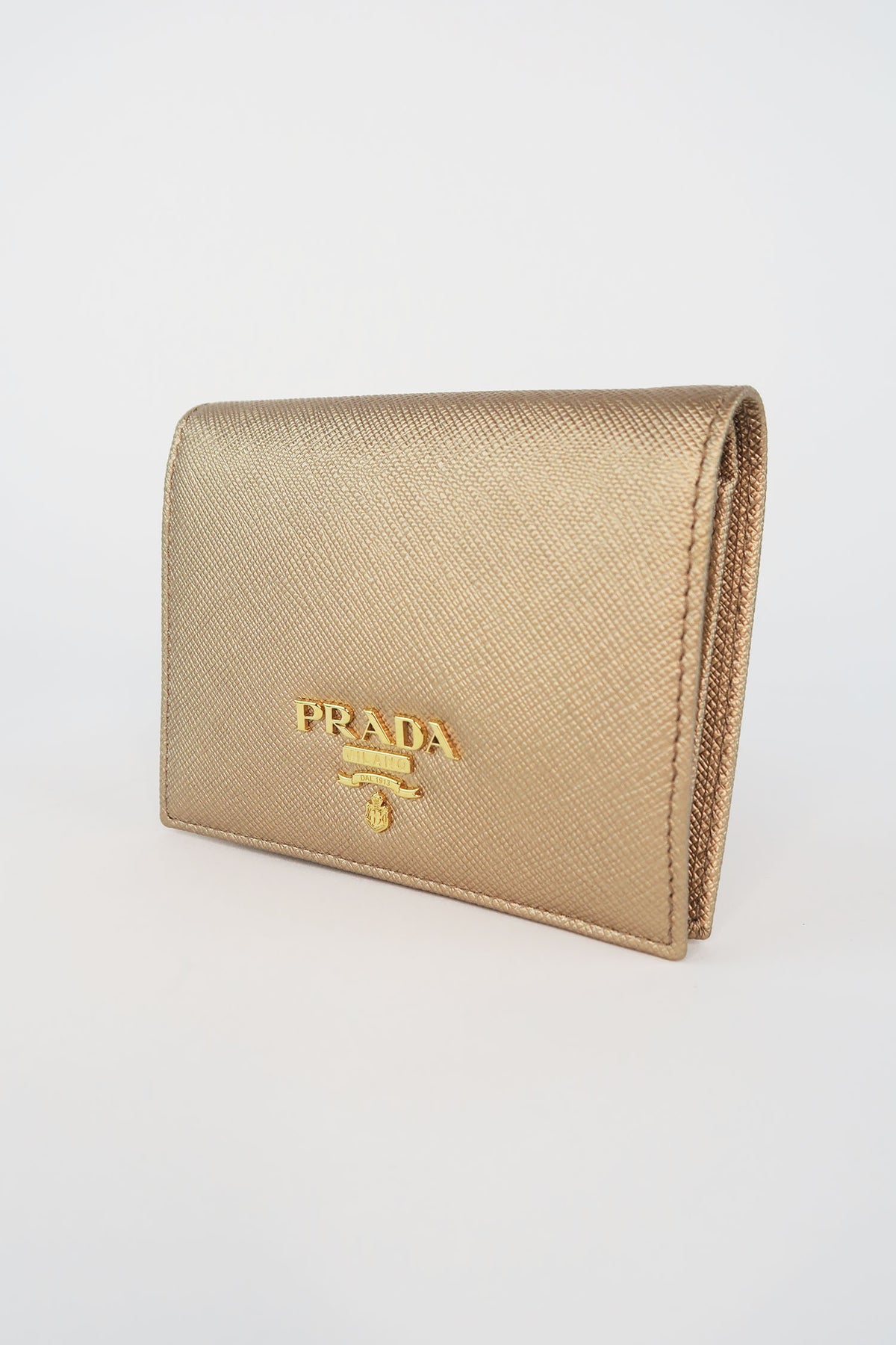 Prada Saffiano Compact Wallet