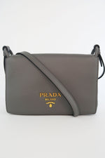 Prada Pebbled Leather Crossbody Bag