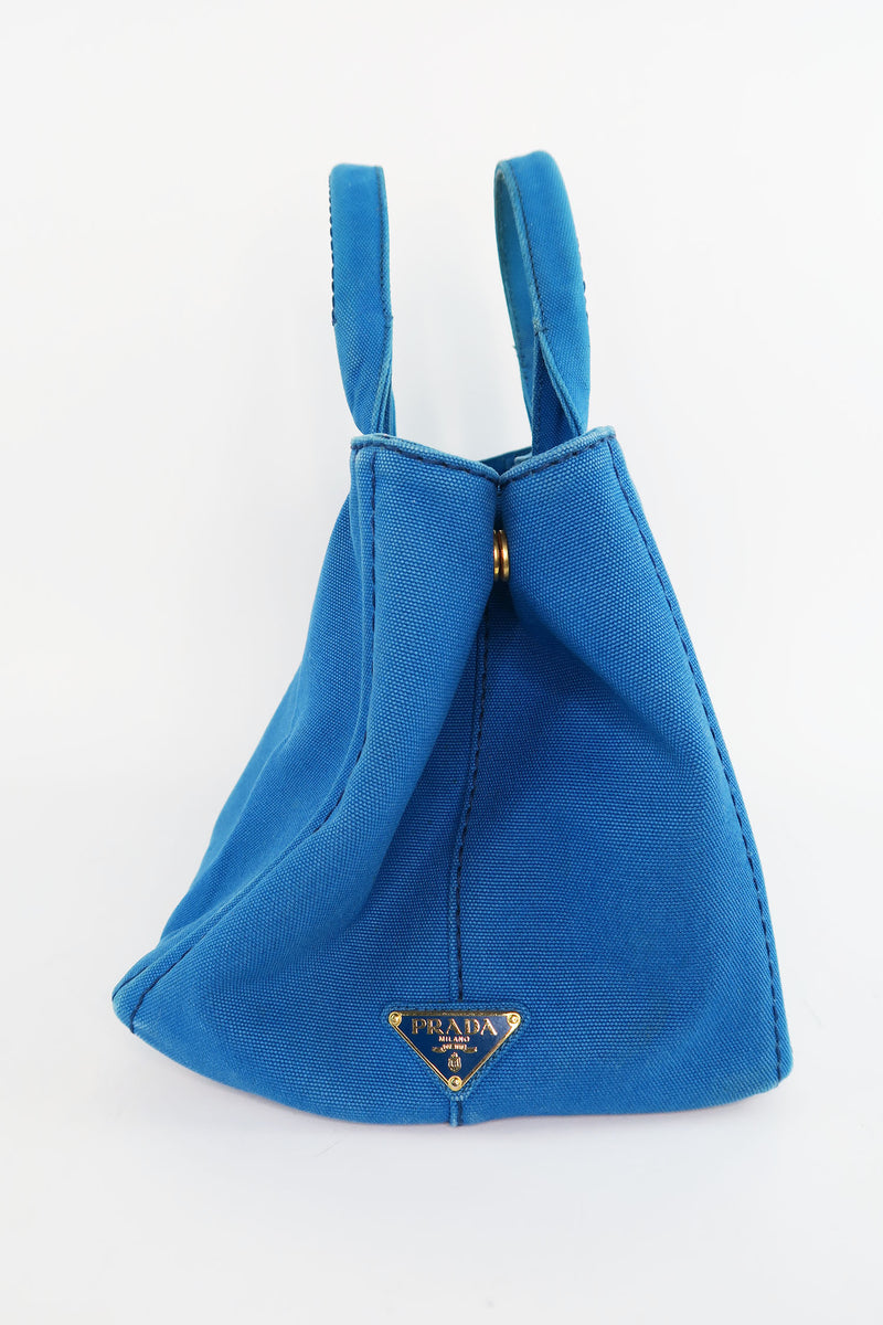 Prada Large Canapa Logo Shopping Tote