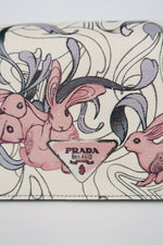 Prada Glace Calf Rabbit Wallet On Chain
