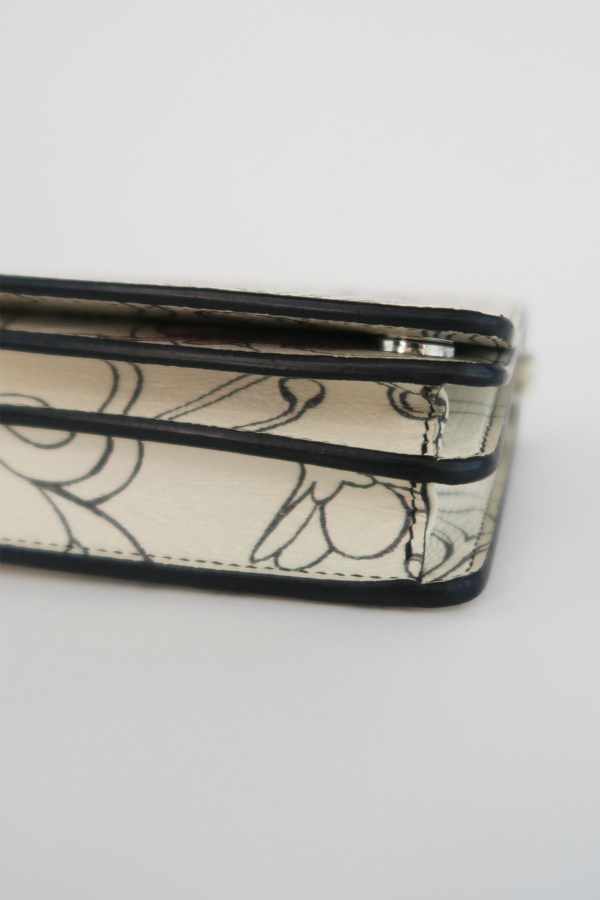 Prada Glace Calf Rabbit Wallet On Chain