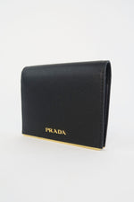 Prada Saffiano Metal Leather Bifold Wallet