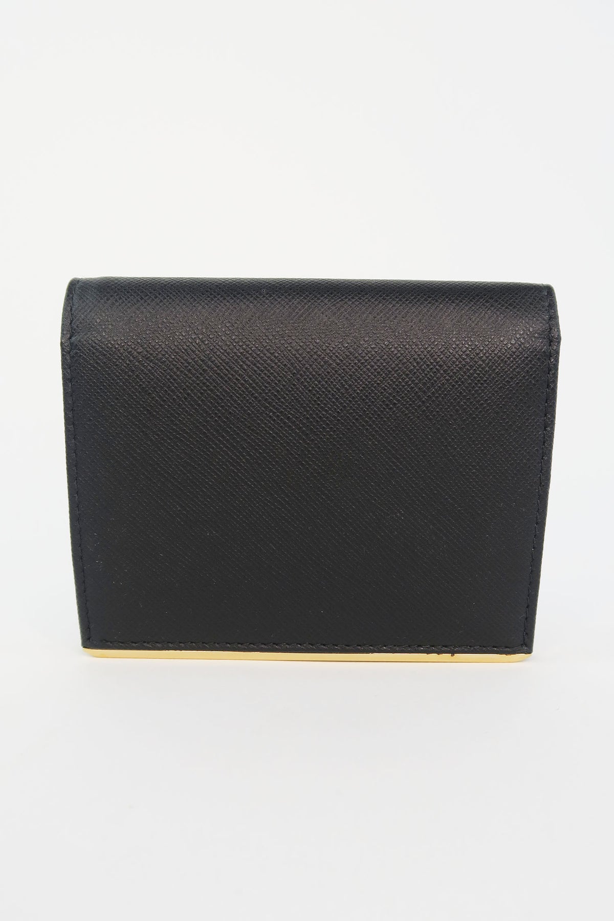 Prada Saffiano Metal Leather Bifold Wallet