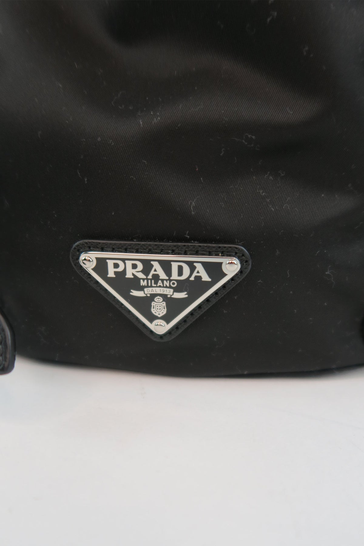 Prada Studded Tessuto Backpack